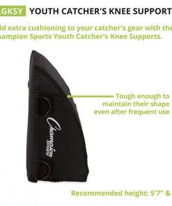 Budget ⌛ Champion YOUTH Catcher's Knee Support, LGKSY 🎉 -Hot Sale BASEBALL Store a34 697 new 06 1