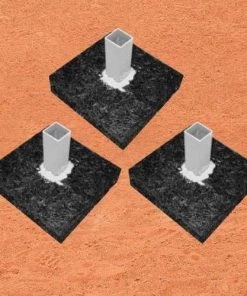Buy 🛒 Set of 3 Rubber Baseball Base Anchor Foundations, 1269895 🔥