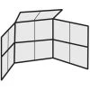Brand new 🛒 10'x10' w/ Partial Hood Permanent Baseball/Softball Backstop, BSCL10H 🔔