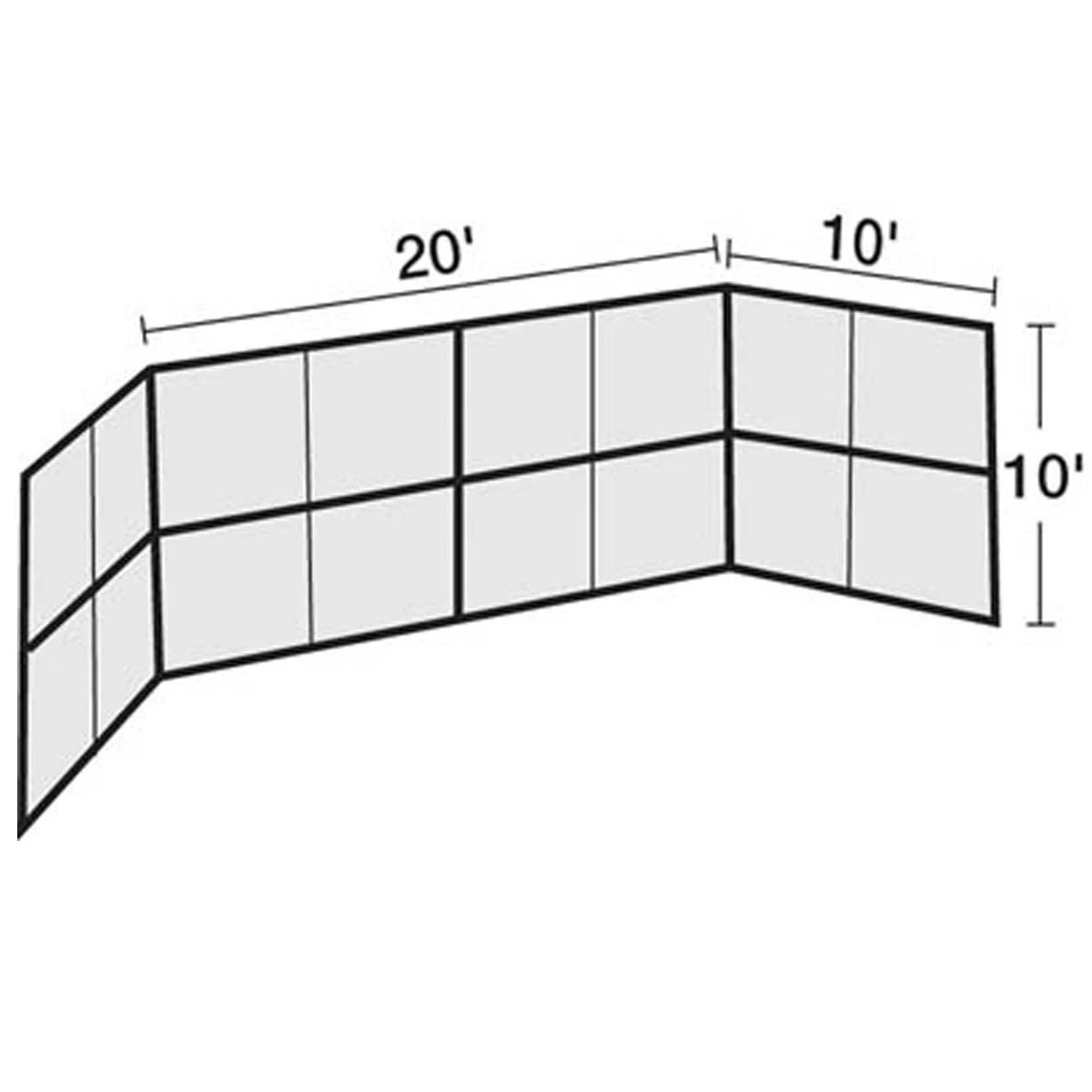 Discount π€© 20'x10' Permanent Baseball/Softball Backstop, BSCL20 π 2 Discount π€© 20'x10' Permanent Baseball/Softball Backstop, BSCL20 π - Image 2