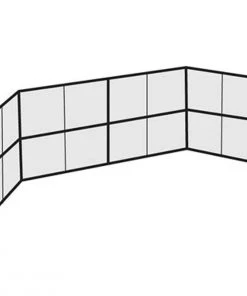 Discount 🤩 20'x10' Permanent Baseball/Softball Backstop, BSCL20 🛒