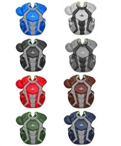 Flash Sale 🧨 All Star CPCC40PRO System7 NOCSAE Adult 16.5" Axis Catcher's Chest Protector Silver 🧨 -Hot Sale BASEBALL Store a40 604 new colors 2 1