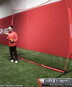 Best Sale ✔️ POWERNET 9'Hx12'W Portable Barrier Sport Net Red ✔️ -Hot Sale BASEBALL Store a63 354 new 04 1