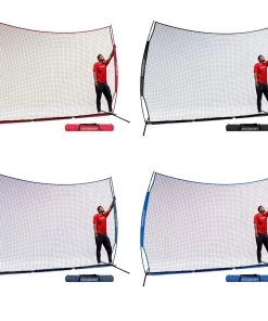 Best Sale ✔️ POWERNET 9'Hx12'W Portable Barrier Sport Net Red ✔️ -Hot Sale BASEBALL Store a63 354 new colors 1