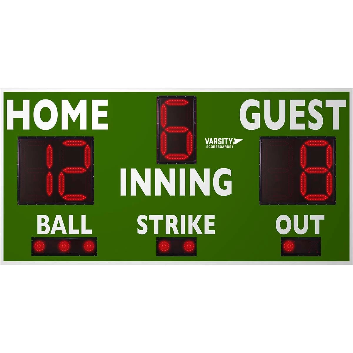 Brand new π Varsity Scoreboards 3314 Baseball-Softball Scoreboard, 8'Wx4'H π€© 1 Brand new π Varsity Scoreboards 3314 Baseball-Softball Scoreboard, 8'Wx4'H π€©